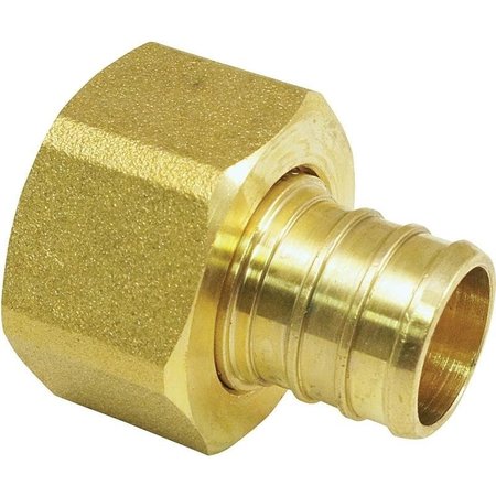 APOLLO Valves Hose Pipe Adapter, 34 in, Barb x FPT, Brass, 200 psi Pressure APXFF3434S